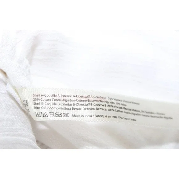 FP One Free People Adella Lace Sheer Slip Dress White Women's Size XS H14119 - Picture 7 of 13